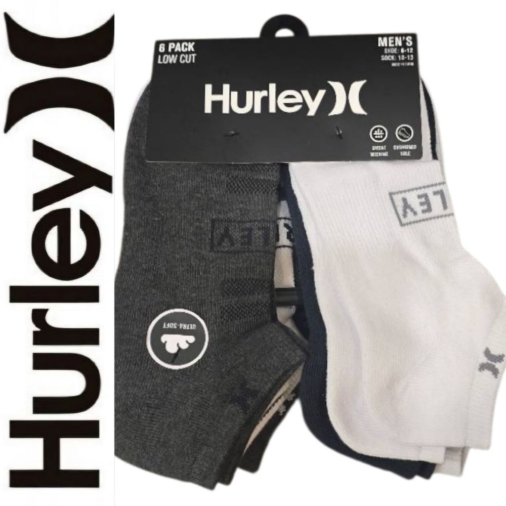 Hurley  Logo Low Cut Socks 6-Pack